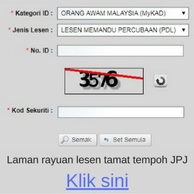 5 Langkah E Rayuan JPJ Untuk Lesen Tamat Tempoh